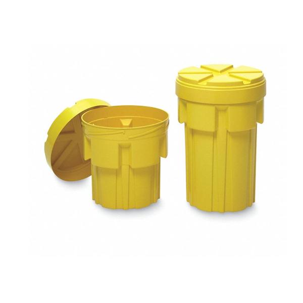 Drum Salvage Polyethylene 20gal Open Head Yellow Ea